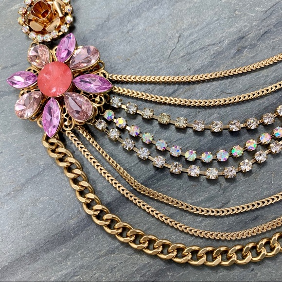 Allen Schwartz Necklce/Floral/MultiColor/Chic/F4-9 - Picture 4 of 5